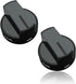 Reyhoar (2 Pack) W10339442 Gas Range Knob Black Replacement Part Fit for Whirlpool Range/Stove/Oven - Replaces WPW10339442 PS3507188